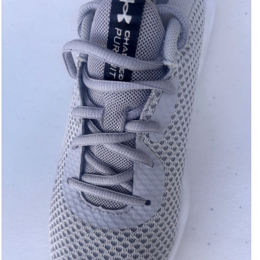 Under Armour Charged Pursuit 3 Women 6.5 Gray Running Shoes Mesh Sneaker - Picture 12 of 13